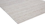 Bashian Anguilla Hand Woven Pet Yarn And Nz Wool Beige 2.5' x 8' Area Rug