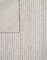 Bashian Anguilla Hand Woven Pet Yarn And Nz Wool Beige 2.5' x 8' Area Rug