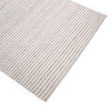 Bashian Anguilla Hand Woven Pet Yarn And Nz Wool Beige 2.5' x 8' Area Rug