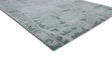 Bashian Larchmont Hand Tufted Wool And Viscose Aqua 2.5' x 8' Area Rug