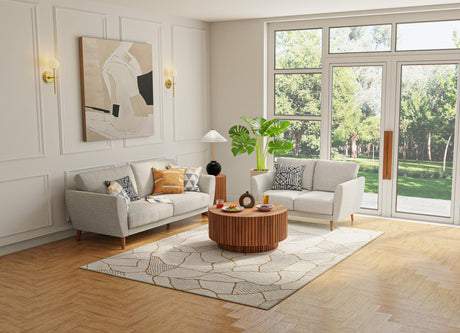 Bashian Larchmont Hand Tufted Wool And Viscose Beige 2.5' x 8' Area Rug