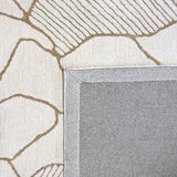 Bashian Larchmont Hand Tufted Wool And Viscose Beige 2.5' x 8' Area Rug