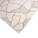 Bashian Larchmont Hand Tufted Wool And Viscose Beige 2.5' x 8' Area Rug