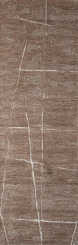 Bashian Larchmont Hand Tufted Wool And Viscose Cinnamon 2.5' x 8' Area Rug