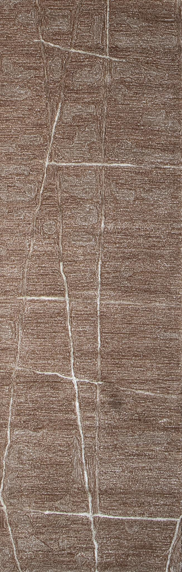 Bashian Larchmont Hand Tufted Wool And Viscose Cinnamon 2.5' x 8' Area Rug