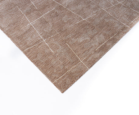 Bashian Larchmont Hand Tufted Wool And Viscose Cinnamon 2.5' x 8' Area Rug