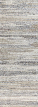 Bashian Larchmont Hand Tufted Wool And Viscose Stone 2.5' x 8' Area Rug