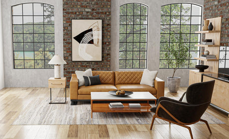 Bashian Larchmont Hand Tufted Wool And Viscose Stone 2.5' x 8' Area Rug