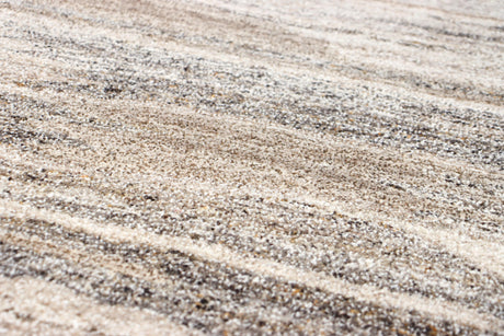 Bashian Larchmont Hand Tufted Wool And Viscose Stone 2.5' x 8' Area Rug