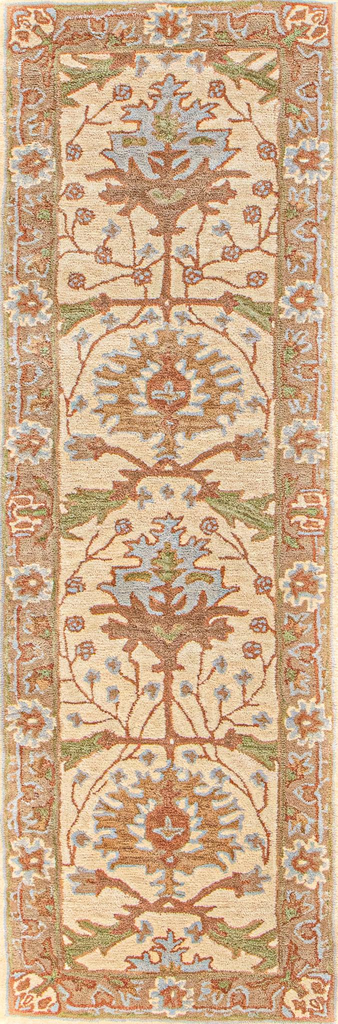 Bashian Wilshire Hand Tufted 100% Wool Beige 2.5' x 8' Area Rug