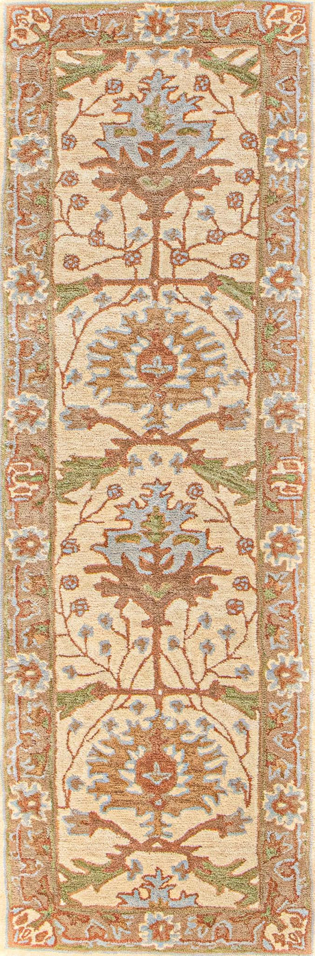 Bashian Wilshire Hand Tufted 100% Wool Beige 2.5' x 8' Area Rug