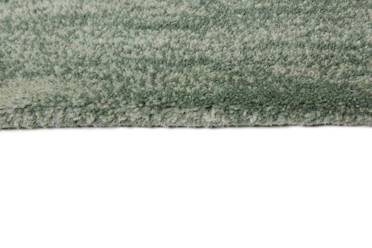 Bashian Greenwich Hand Tufted Wool And Viscose Aqua 6' x 6' Area Rug