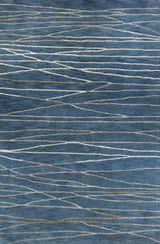 Bashian Greenwich Hand Tufted Wool And Viscose Azure 3.75' x 5.75' Area Rug