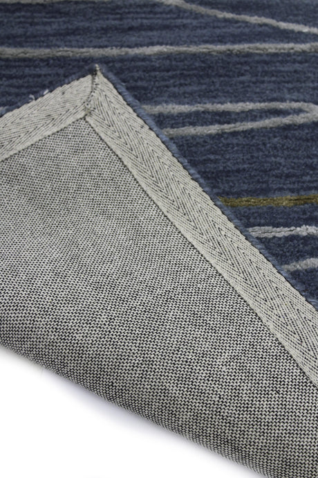 Bashian Greenwich Hand Tufted Wool And Viscose Azure 3.75' x 5.75' Area Rug