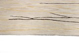 Bashian Greenwich Hand Tufted Wool And Viscose Beige 2.5' x 8' Area Rug