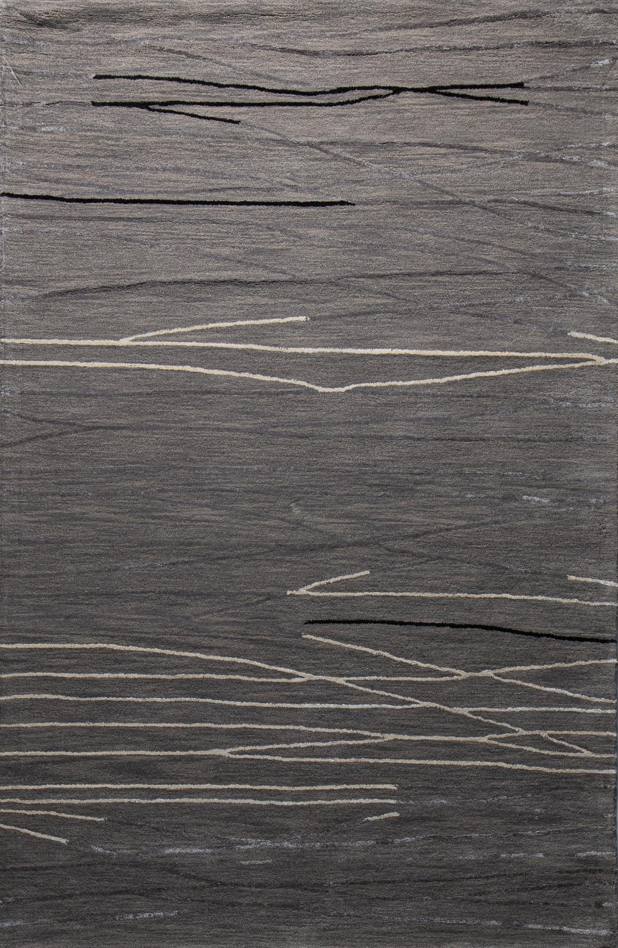 Bashian Greenwich Hand Tufted Wool And Viscose Grey 1.5' x 1.5' Area Rug