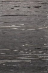 Bashian Greenwich Hand Tufted Wool And Viscose Grey 1.5' x 1.5' Area Rug