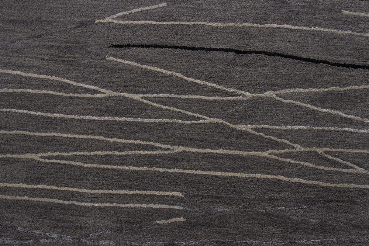 Bashian Greenwich Hand Tufted Wool And Viscose Grey 1.5' x 1.5' Area Rug