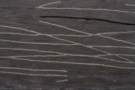 Bashian Greenwich Hand Tufted Wool And Viscose Grey 1.5' x 1.5' Area Rug