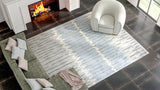 Bashian Greenwich Hand Tufted Wool And Viscose Gy/Blue 1.5' x 1.5' Area Rug