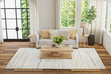 Bashian Greenwich Hand Tufted Wool And Viscose Ivory 8' x 8' Area Rug