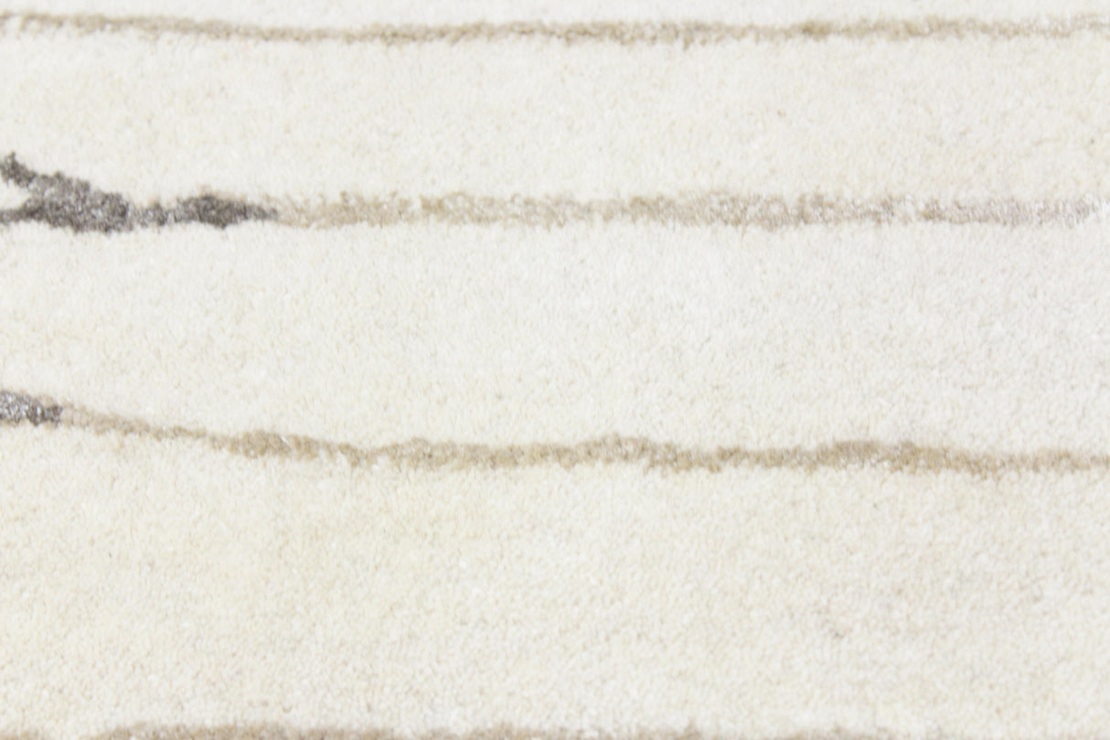 Bashian Greenwich Hand Tufted Wool And Viscose Ivory 8' x 8' Area Rug