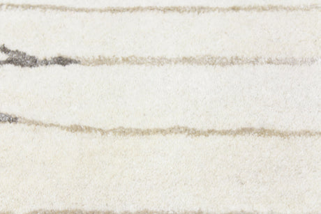 Bashian Greenwich Hand Tufted Wool And Viscose Ivory 8' x 8' Area Rug