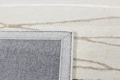 Bashian Greenwich Hand Tufted Wool And Viscose Ivory 8' x 8' Area Rug