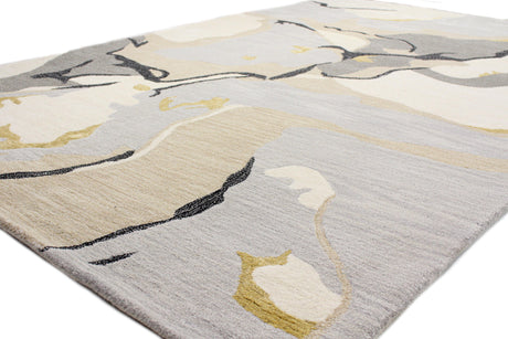 Bashian Greenwich Hand Tufted Wool And Viscose Iv/Grey 7.75' x 9.75' Area Rug