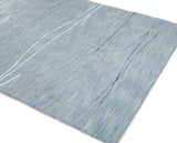 Bashian Greenwich Hand Tufted Wool And Viscose Lt.Blue 5.5' x 8.5' Area Rug