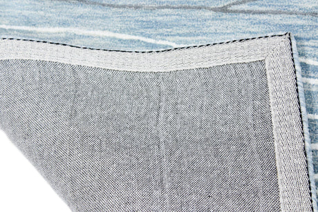 Bashian Greenwich Hand Tufted Wool And Viscose Lt.Blue 5.5' x 8.5' Area Rug