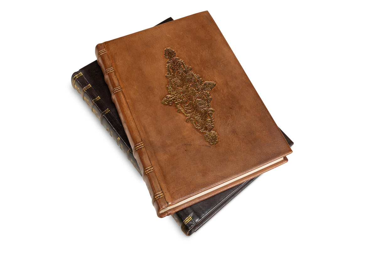 Sarreid Rebound Leather Books  Assorted  Set/12