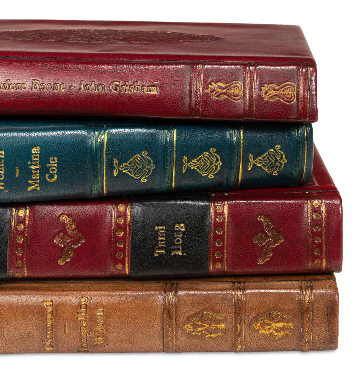 Sarreid Rebound Leather Books  Assorted  Set/12