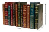 Sarreid Rebound Leather Books  Assorted  Set/12