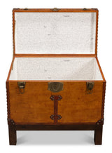 Sarreid Abilene Leather Box W/Stand