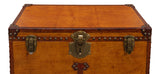 Sarreid Abilene Leather Box W/Stand