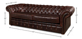 Sarreid Piccadilly  Sofa  Club Leather