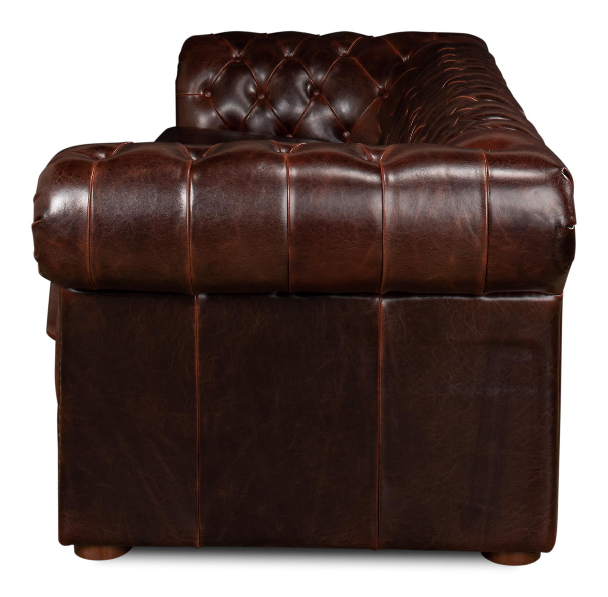 Sarreid Piccadilly  Sofa  Club Leather