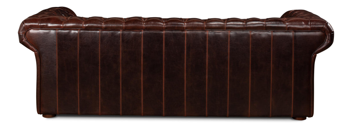 Sarreid Piccadilly  Sofa  Club Leather