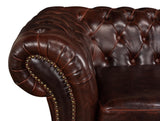 Sarreid Piccadilly  Sofa  Club Leather