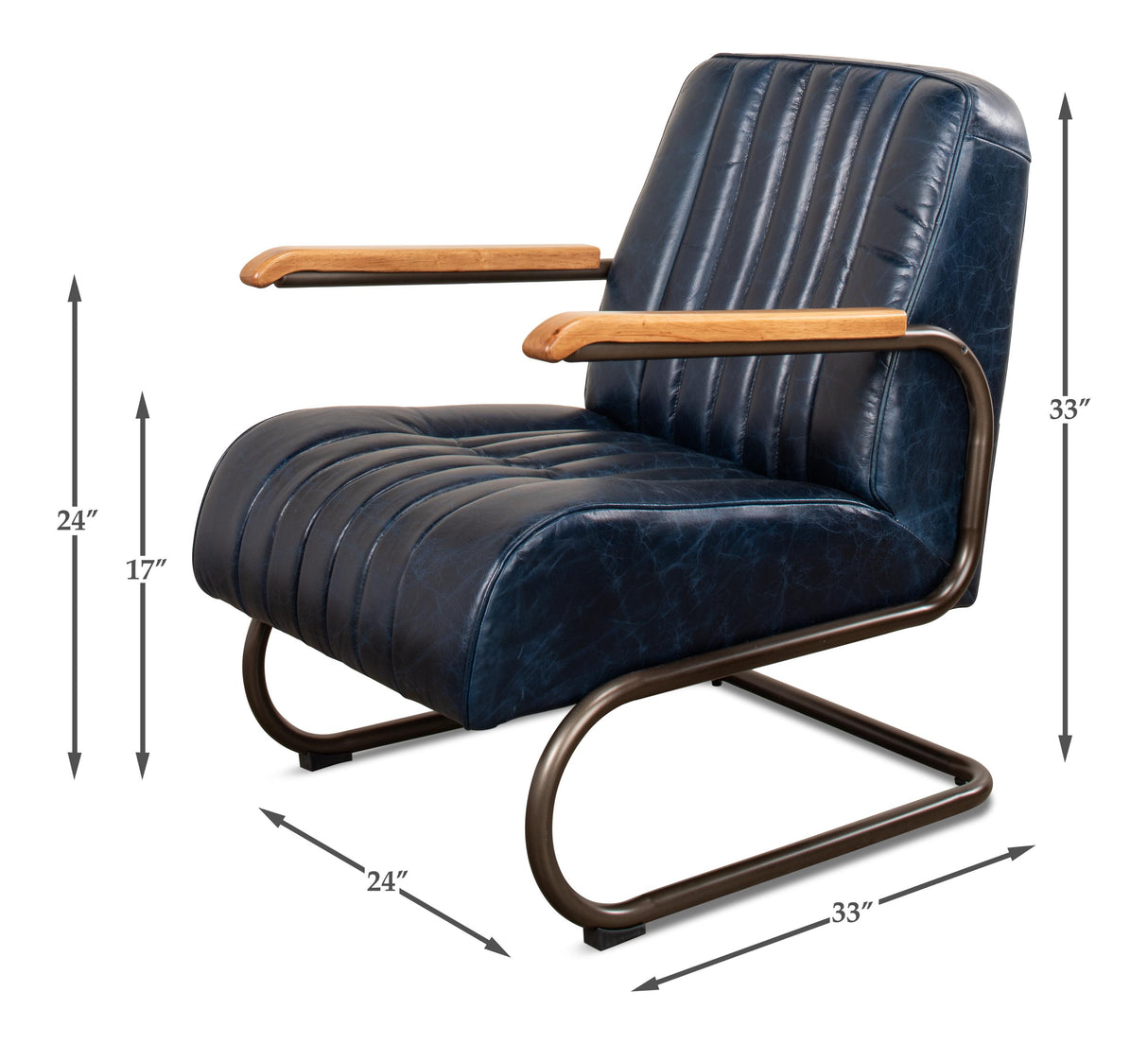 Sarreid Bel-Air Arm Chair  Blue
