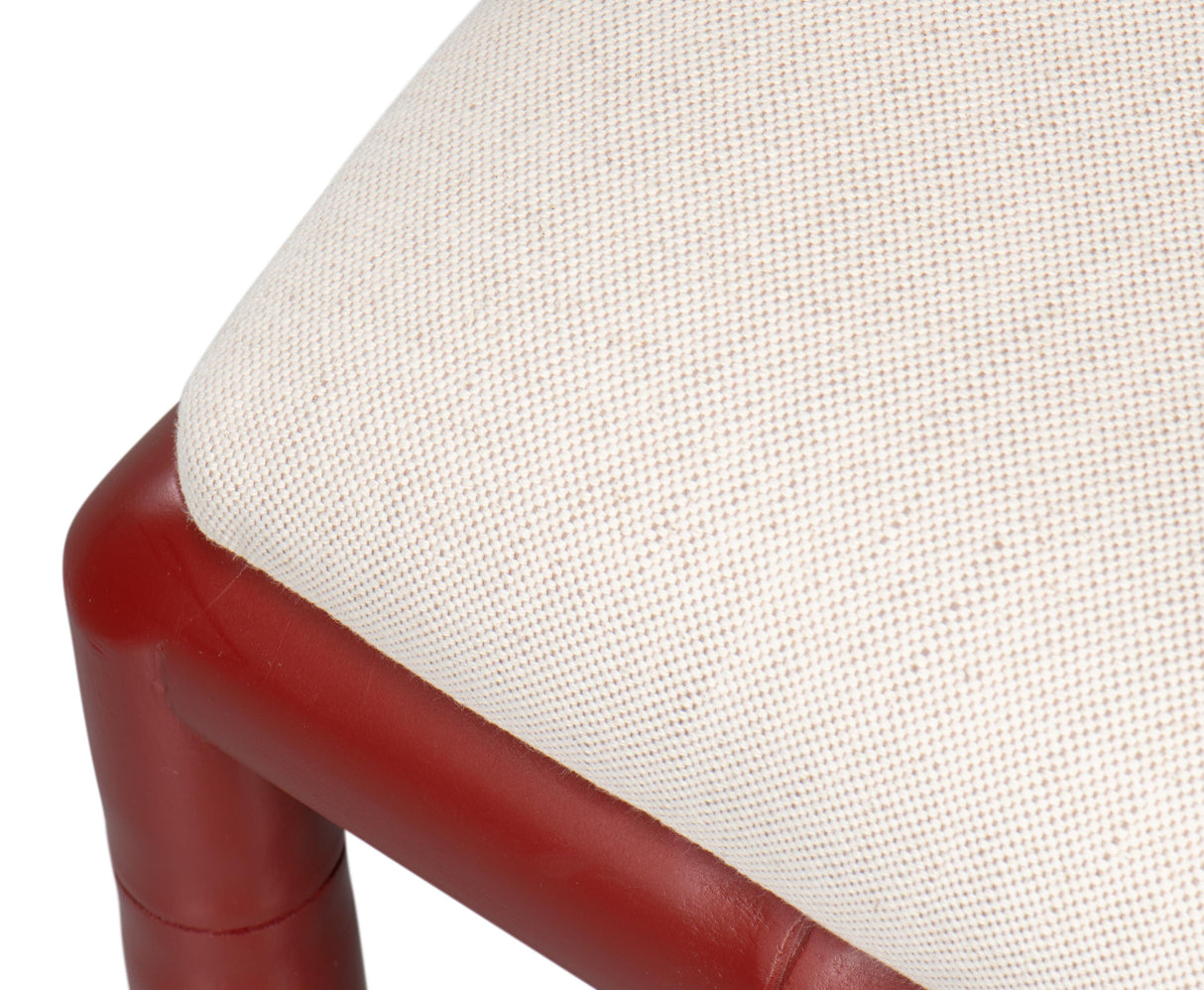 Sarreid Brighton Bamboo Side Chair  Red