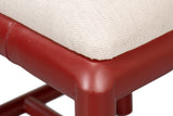 Sarreid Brighton Bamboo Side Chair  Red