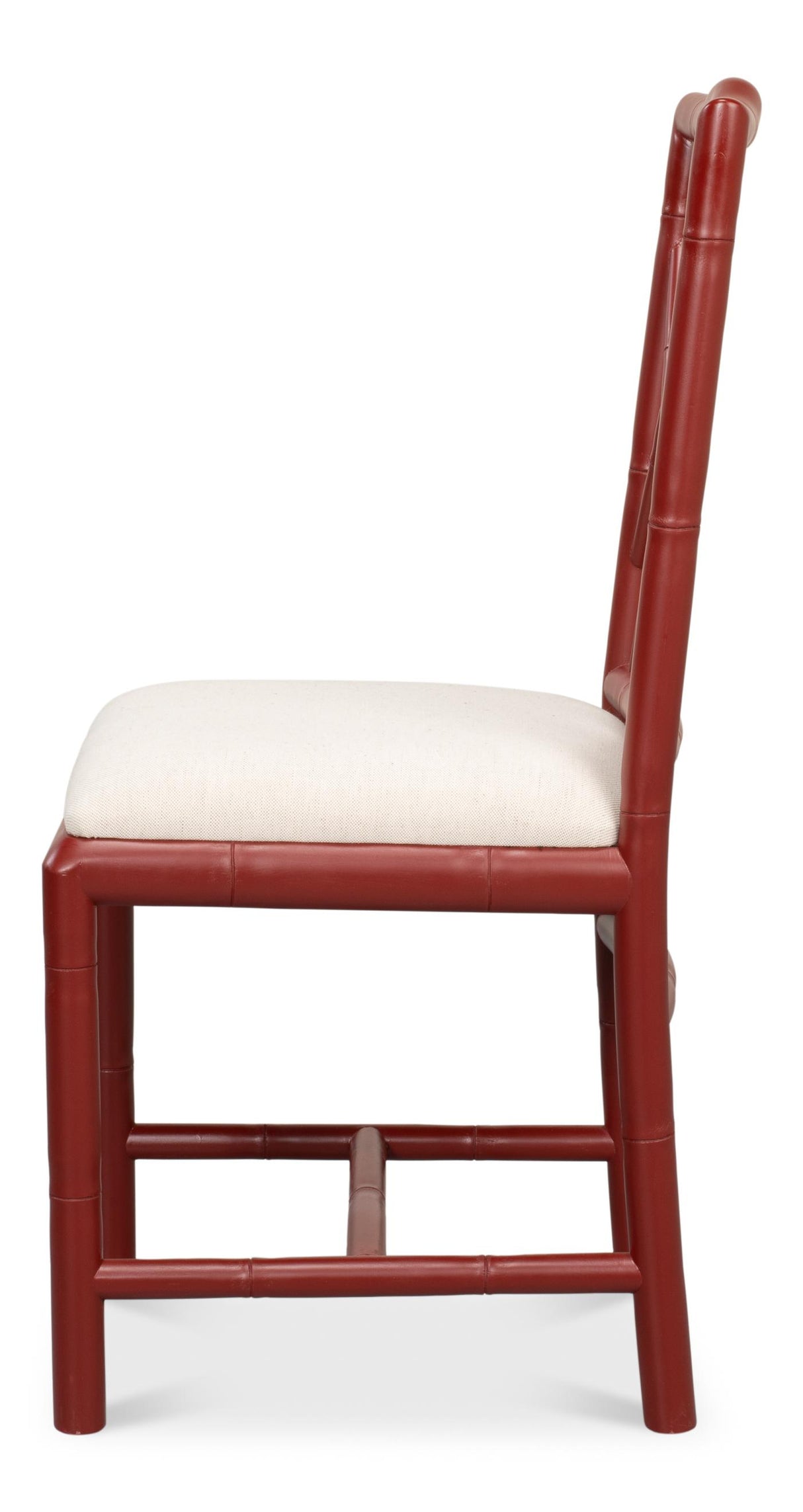 Sarreid Brighton Bamboo Side Chair  Red