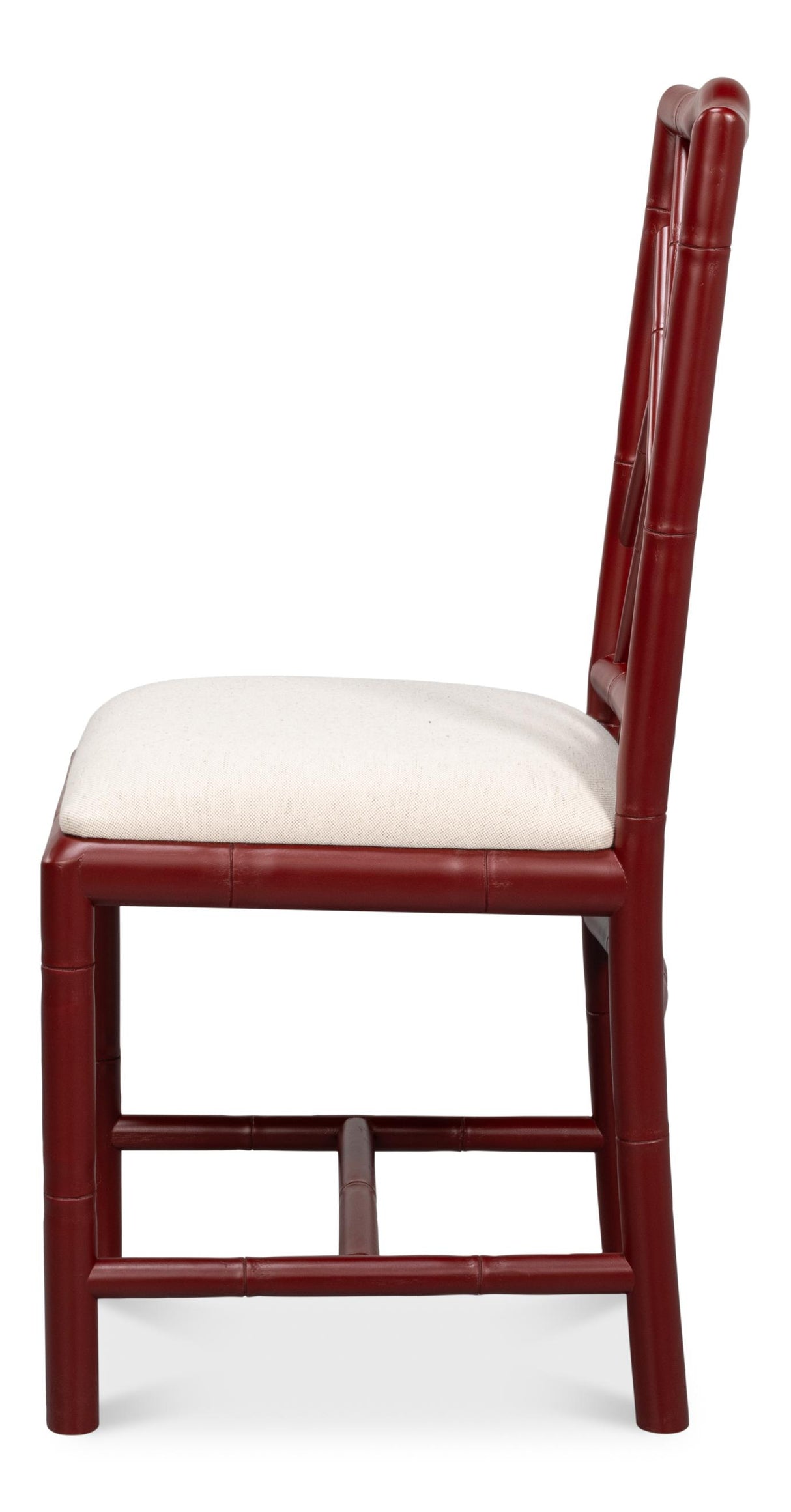 Sarreid Brighton Bamboo Side Chair  Red