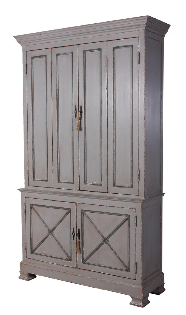 Sarreid Painted Directoire Style Cupboard