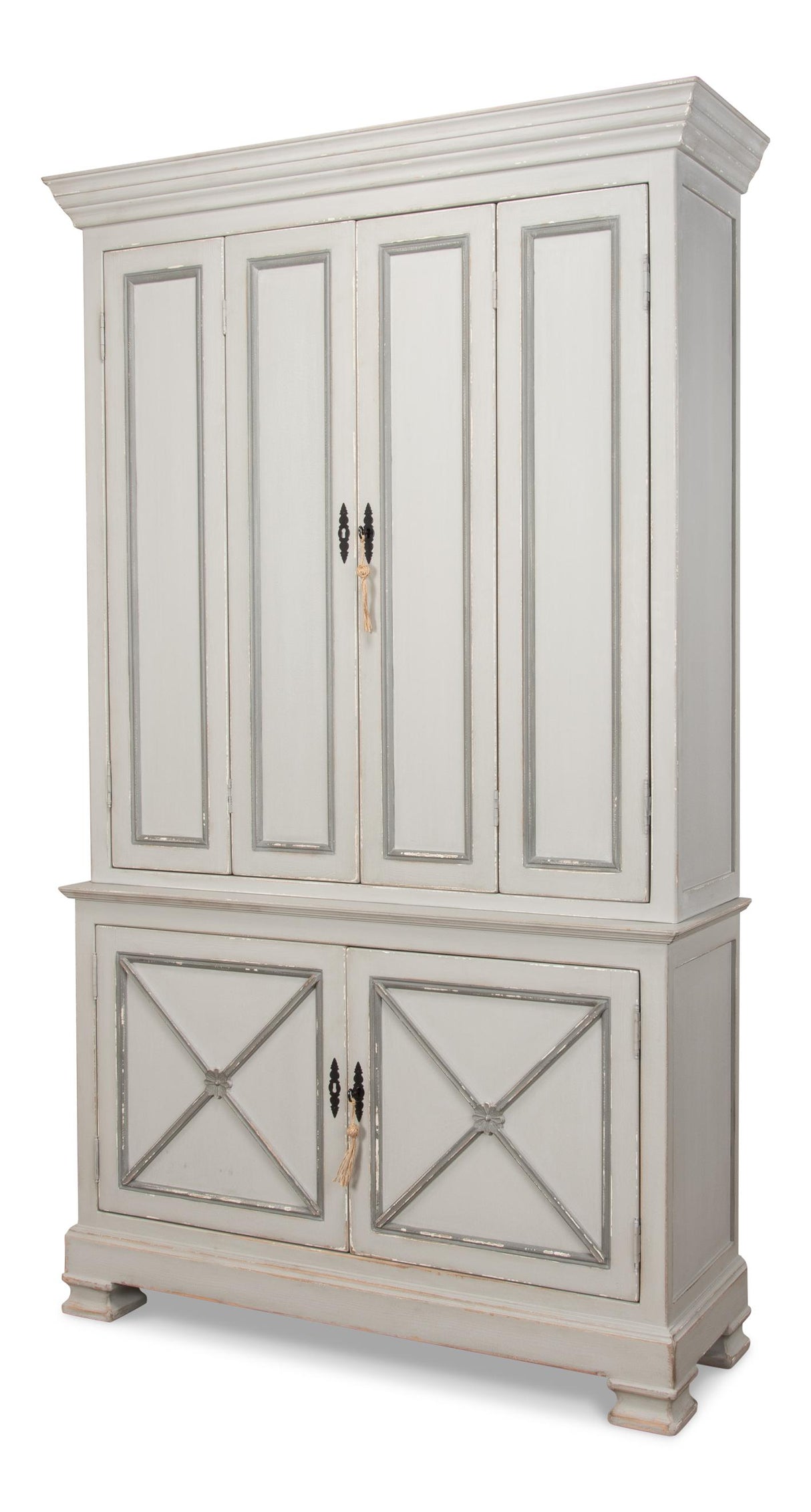 Sarreid Painted Directoire Style Cupboard
