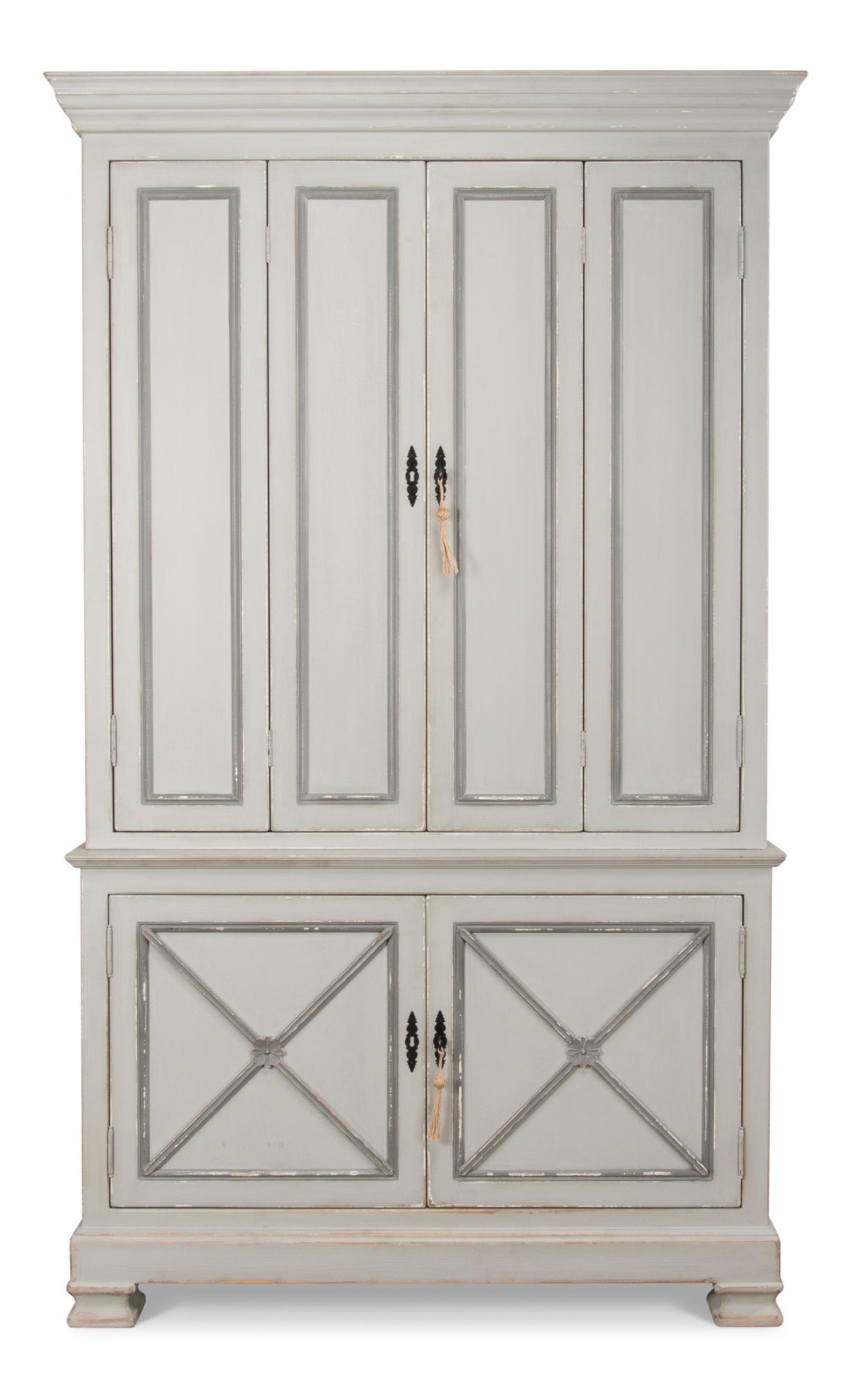 Sarreid Painted Directoire Style Cupboard
