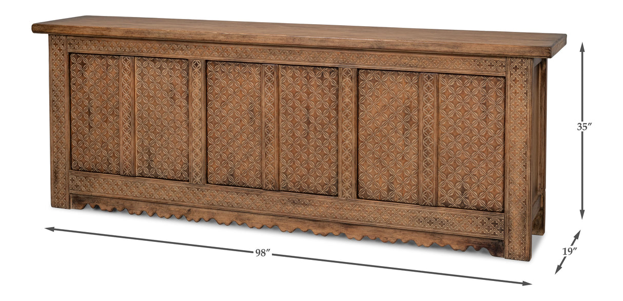 Sarreid Nader Persian Burnt Brown Sideboard