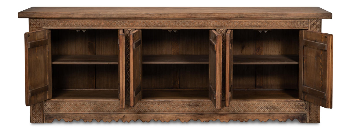 Sarreid Nader Persian Burnt Brown Sideboard